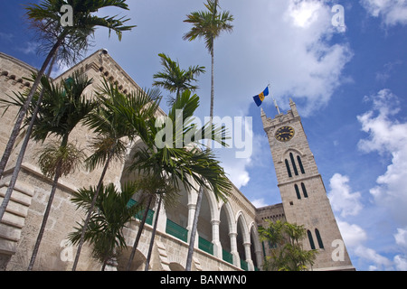 Parlamentsgebäude von Barbados, befindet sich an der Spitze der Broad Street, Bridgetown, "St. Michael" Stockfoto