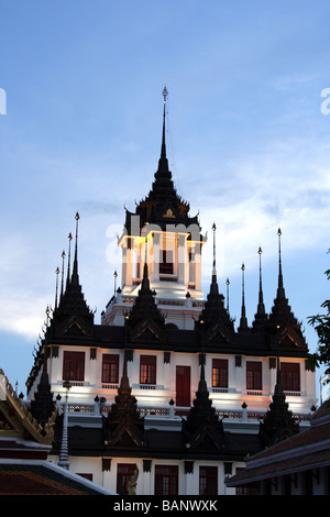 Wat Ratchanadda, der Tempel des Metall Schloss, Bangkok, Thailand Stockfoto