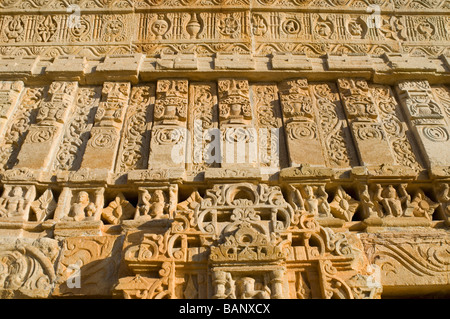 Niedrigen Winkel Ansicht eines Tempels, Kumbha Shyam Tempel, Chittorgarh, Rajasthan, Indien Stockfoto