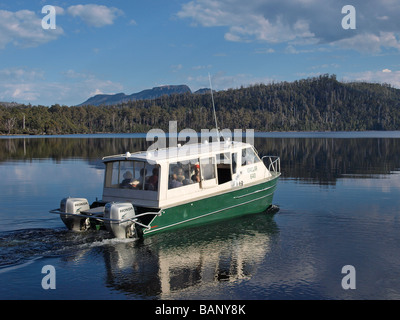 Schiff für die Beförderung von Passagieren auf Touren der Lake St Clair Tasmanien Australien verwendet Stockfoto