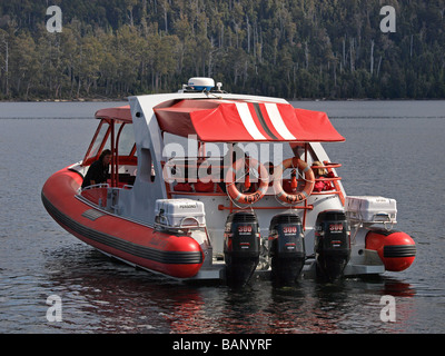 Schiff für die Beförderung von Passagieren auf Touren der Lake St Clair Tasmanien Australien verwendet Stockfoto