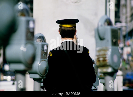 London Traffic Warden 1986 Stockfoto