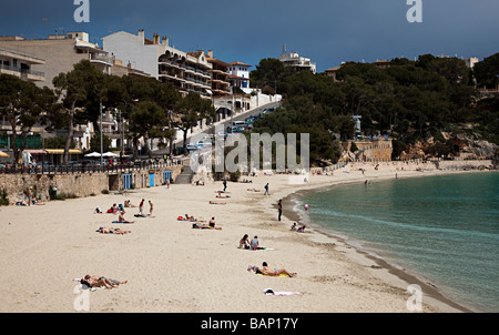 Strand und Meer Porto Cristo Mallorca Spanien Stockfoto