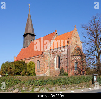 Kirche, Schaprode, Insel Rügen, Mecklenburg Vorpommern, Norddeutschland Stockfoto