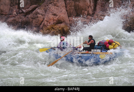 Sparren trotzen die Klasse 8 Gewässer des Granit RAPID eines der größten auf der COLORADO-ARIZONA Stockfoto