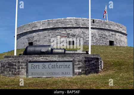 Schuss von Fort St. Catherine, Bermuda National Parks, St. Georgs-Gemeinde, Stockfoto