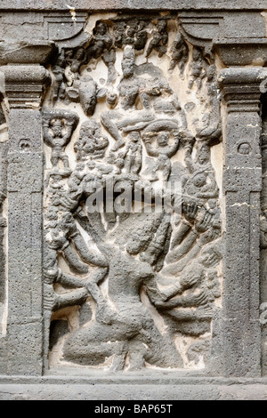 Kailash Tempel Ellora Höhlen Höhle 16 Stockfoto