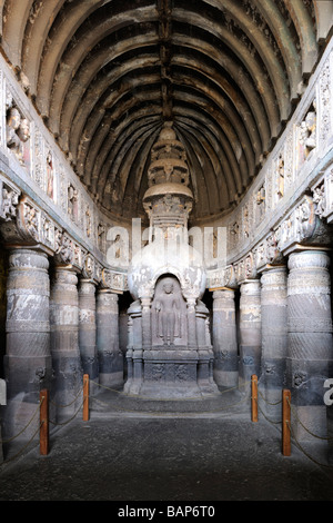 Ajanta Höhle 19 Stockfoto