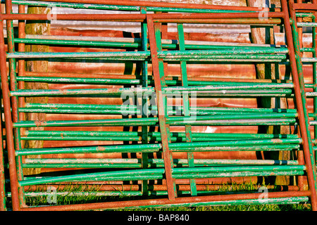 Alten Schafstall & Tore Stockfoto