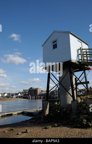 Recorder Gezeitenstation, Wells-Next-the-Sea, Norfolk, England Stockfoto