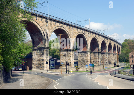 Durhan Bahn und Bahnhof Stockfoto