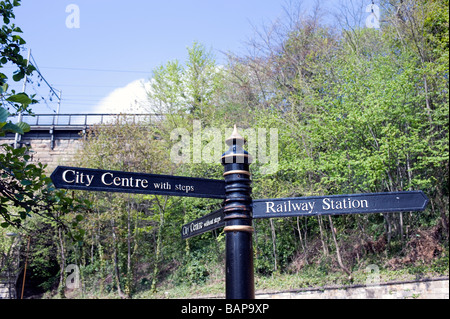 Durhan Bahn und Bahnhof Stockfoto