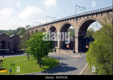 Durhan Bahn und Bahnhof Stockfoto