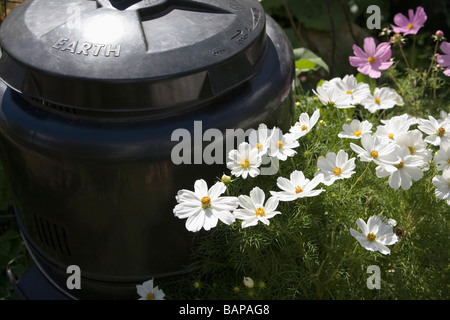 Kompost im Garten, Gemeinschaftsgarten Cypress Street, Vancouver, BC Stockfoto