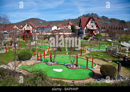 Das Dorf Alpine Helen in Georgia Mountain Schönheit mit einem Hauch von Bayern im Süden der USA Stockfoto