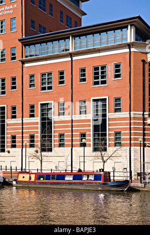 Ein Hausboot auf dem Fluss Avon Floating Harbour in Bristol, Großbritannien Stockfoto