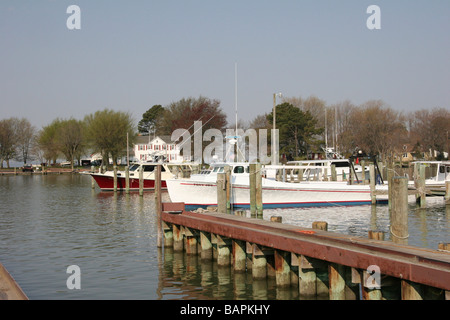 Ein Blick von Whitehall Werft bei Hooper s Island Stockfoto