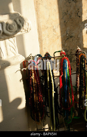 Gebete-Perlen in einer Moschee in Istanbul, Türkei Stockfoto