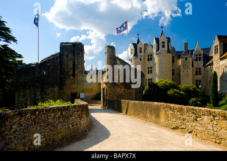 Chateau de Montreuil Bellay Pays De La Loire Frankreich Stockfoto