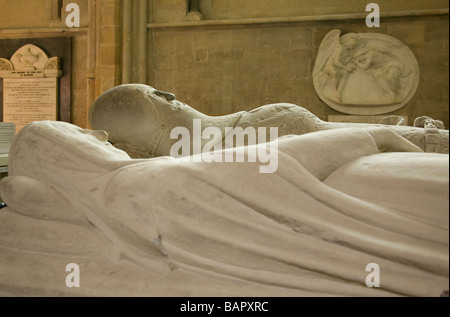 Die Arundel Grab, der Gegenstand von einem Gedicht von Philip Larkin in der Kathedrale von Chichester, West Sussex, Großbritannien Stockfoto