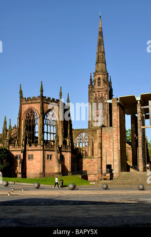 Die alte Kathedrale, Coventry, West Midlands, England, UK Stockfoto