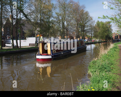 Ansichten aus dem Leinpfad von Worcester und Birmingham Astwood Kanalschleusen stoke vorherige worcestershire Stockfoto