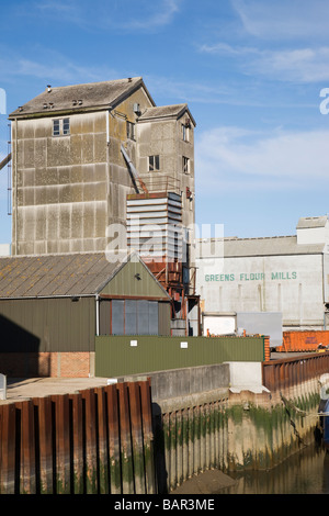 Grüns Getreidemühlen in Maldon, Essex, England, UK. Stockfoto