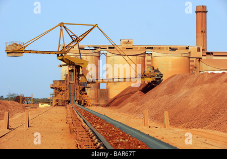 Bauxit-Werk in Sangaredi, Guinea, Westafrika Stockfoto