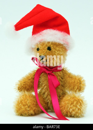 Mini-Weihnachtsmann-Teddybär (Mini tragen Sammlung) Stockfoto