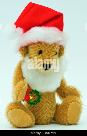 Mini-Weihnachtsmann-Teddybär (Mini tragen Sammlung) Stockfoto