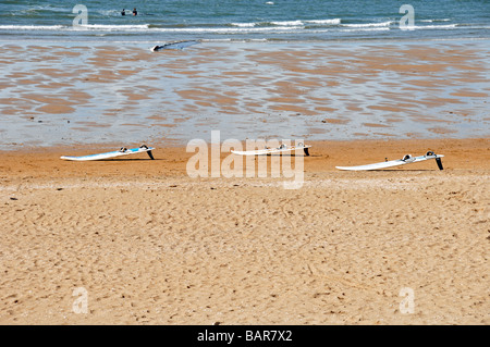 Kitesurfen auf Gullane Beach East Lothian Scotland Stockfoto