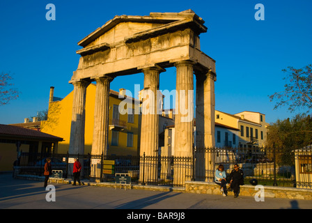 Roman Agora in Plaka Viertel von Athen Griechenland Europa Stockfoto