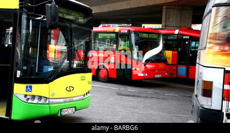 Gas-Technologien: Erdgas-Fahrzeuge: Bus in Bratislava, Slowakei Stockfoto