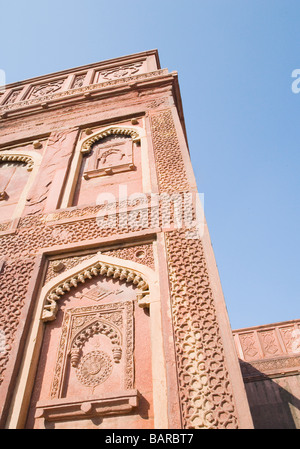 Niedrigen Winkel Ansicht eines Forts, Jahangiri Mahal, Agra Fort, Uttar Pradesh, Agra, Indien Stockfoto