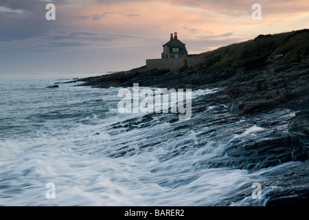 Howick Baden Haus an der Küste von Northumberland Stockfoto