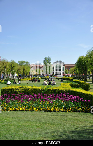 Der Parkway im Sommer, Welwyn Garden City Centre, Hertfordshire, England, Vereinigtes Königreich Stockfoto