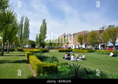 Der Parkway im Zentrum von Welwyn Garden City, Hertfordshire, England, Vereinigtes Königreich Stockfoto