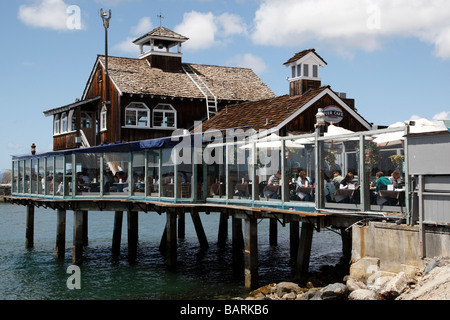 die Pier Cafe Seehafen Dorf Embarcadero San Diego Kalifornien usa Stockfoto