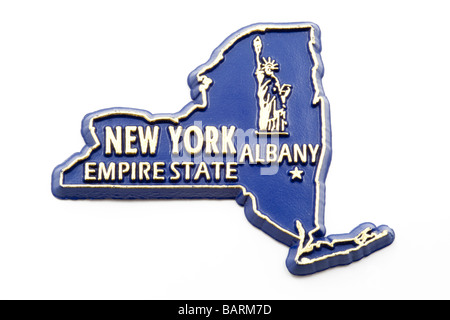 New York State Souvenir Kühlschrank magnet Stockfoto