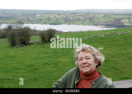 Mary Mead, Gründerin von Yeo Valley Farms, ist die größte Bio-Marke Großbritanniens, die 1994 gegründet wurde. Blagdon, Somerset England, 2. Dezember 2008 2000, Großbritannien Stockfoto