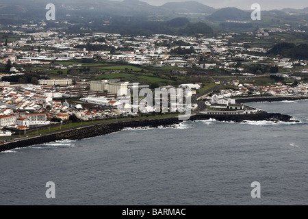 Luftaufnahme von Sao Miguel Island Azoren Portugal Stockfoto