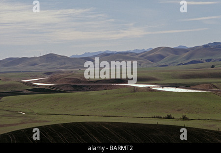 California Aqueduct in Central Valley in Kalifornien Stockfoto