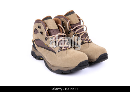 Men s Tan Wildleder Stiefel Walking Stockfoto