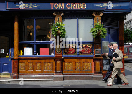 Tom Cribb Pub außen Panton Street Westminster London vertikal Stockfoto