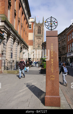 Das Planetenmodell Memorial, Eisentor, Derby, Derbyshire, England, Vereinigtes Königreich Stockfoto