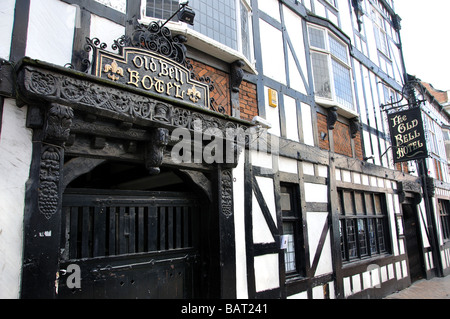 17. Jahrhundert The Old Bell Hotel, Sadler Tor, Derby, Derbyshire, England, Vereinigtes Königreich Stockfoto