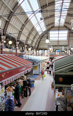 Markthalle, Markthalle Derby, Derby, Derbyshire, England, Vereinigtes Königreich Stockfoto