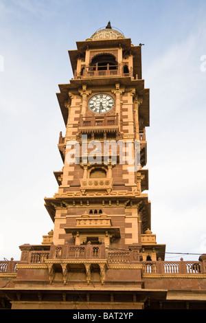 Ghanta Ghar Uhrturm in Sardar Market, Jodhpur, Rajasthan, Indien Stockfoto