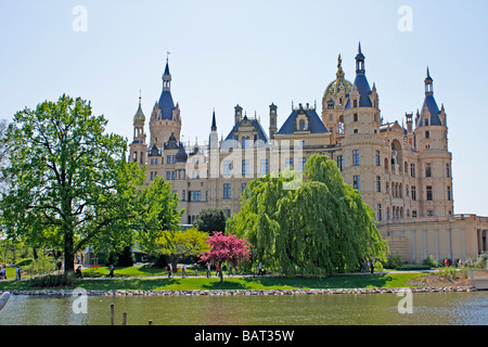 Schloss von Schwerin in Mecklenburg-Vorpommern Stockfoto