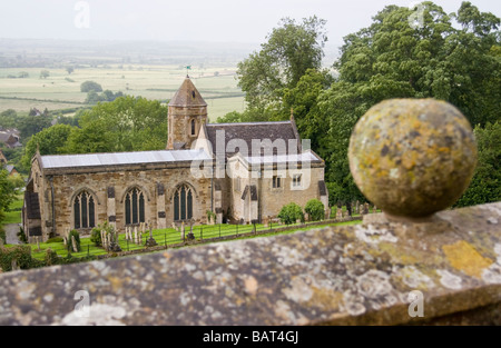 Rockingham Pfarrkirche, St. Leonard Stockfoto